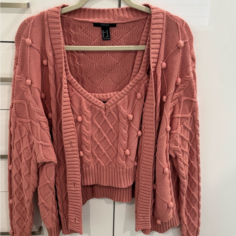 Pink Sweater Set